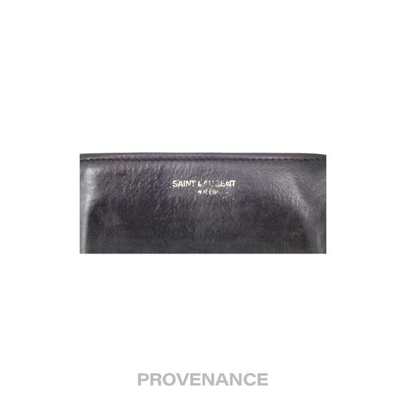 🔴 Saint Laurent Paris SLP Logo Bifold Wallet - Black - Picture 7 of 10